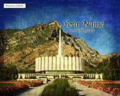 Image of Provo LDS Mormon Temple Art 001-Personalized Temple Art
