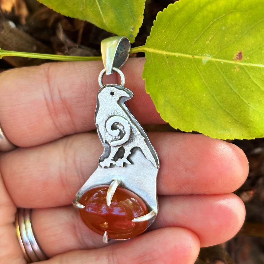 Carnelian Raven Claw