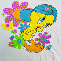 Image 4 of VTG 90s Looney Tunes Tweety Bird Tee Sz XL