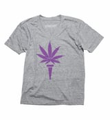 Image of Triblend Heather Grey V-Neck Tee