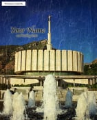 Image of Provo LDS Mormon Temple Art 002-Personalized Temple Art