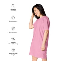 Image 2 of T-shirt dress (light pink)