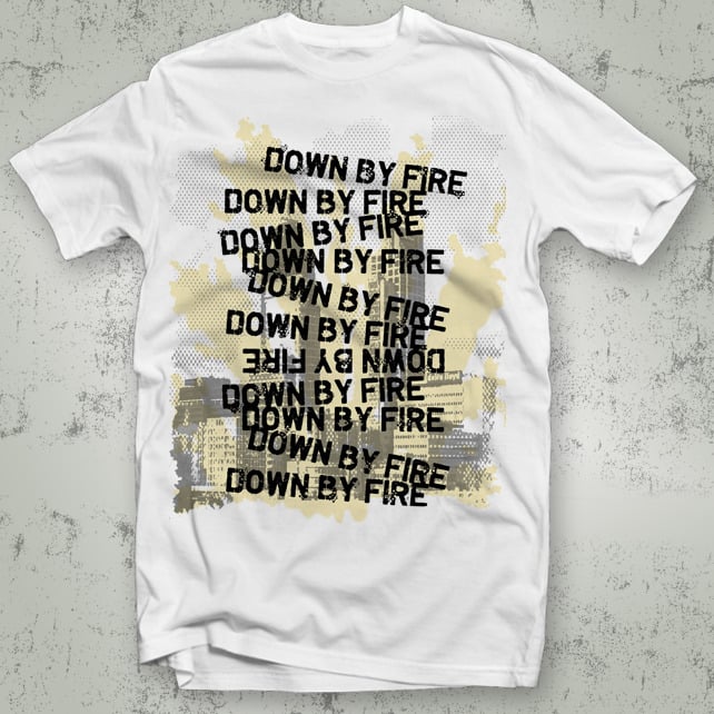 Image of Down By Fire - Buildings T-Shirt