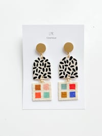 Paire de boucles d'oreilles céramique TISSA 1