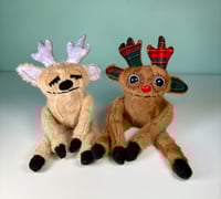Image 1 of Mini Minky Weighted Reindeer