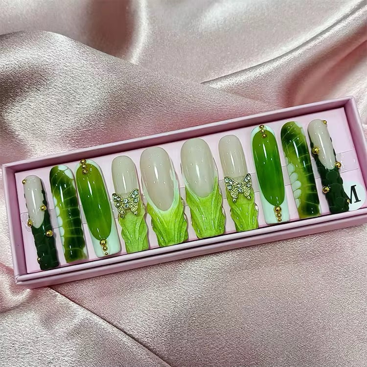 Image of pick from option 1-25 acrylic press on nail set