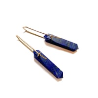 Image 2 of Lapis Point Earrings 