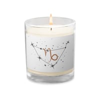 Image 2 of Capricorn Zodiac Glass jar soy wax candle