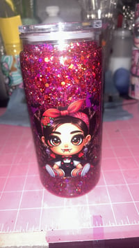 Vampire girl plastic snowglobe 