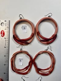 Image 2 of Worm Hoop Earrings