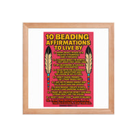 Image 8 of Beading Affirmations Framed poster