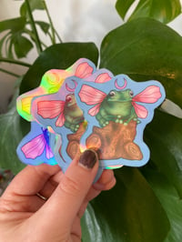 Image 1 of Holographic Froggie Fae Sticker