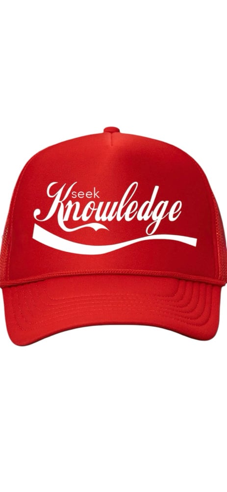 Image of The “Seek Knowledge” Trucker (Red)