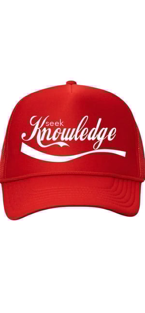 Image of The “Seek Knowledge” Trucker (Red)