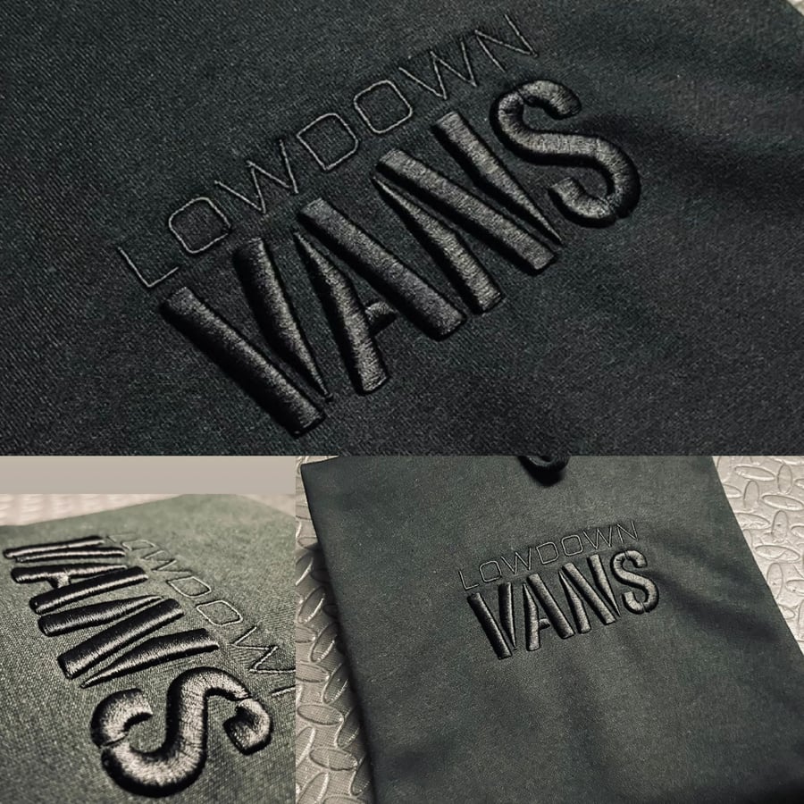 Image of Ldv 3D embroidered logo hoodie with back logo