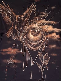 Image 2 of “DREAM” BLEACH PAINTED LONG SLEEVE T-SHIRT XL