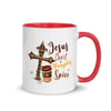 Jesus Christ & Pumpkin Spice, Mug with Color Inside