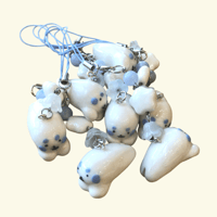 Image 1 of silly seal phone charms