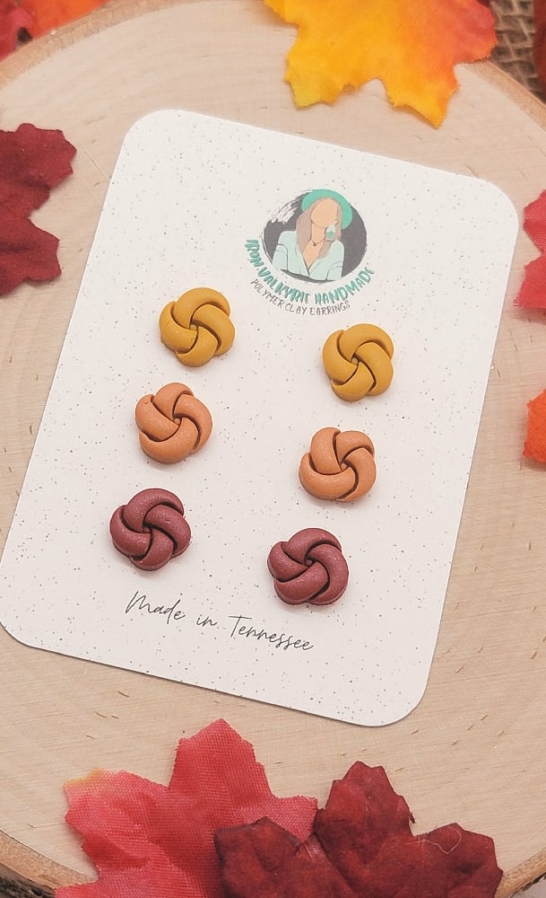 Image of Autumn Knot Stud Pack