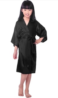 Image 5 of Personalized Kids Satin Robe