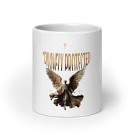 Image 1 of DIVINELY PROTECTED White glossy mug