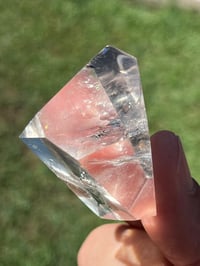 Image 10 of Faceted Clear Quartz Crystal #2493