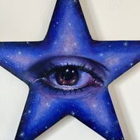 Image 2 of “We’re made of stars” acrylic on star canvas - vol.1