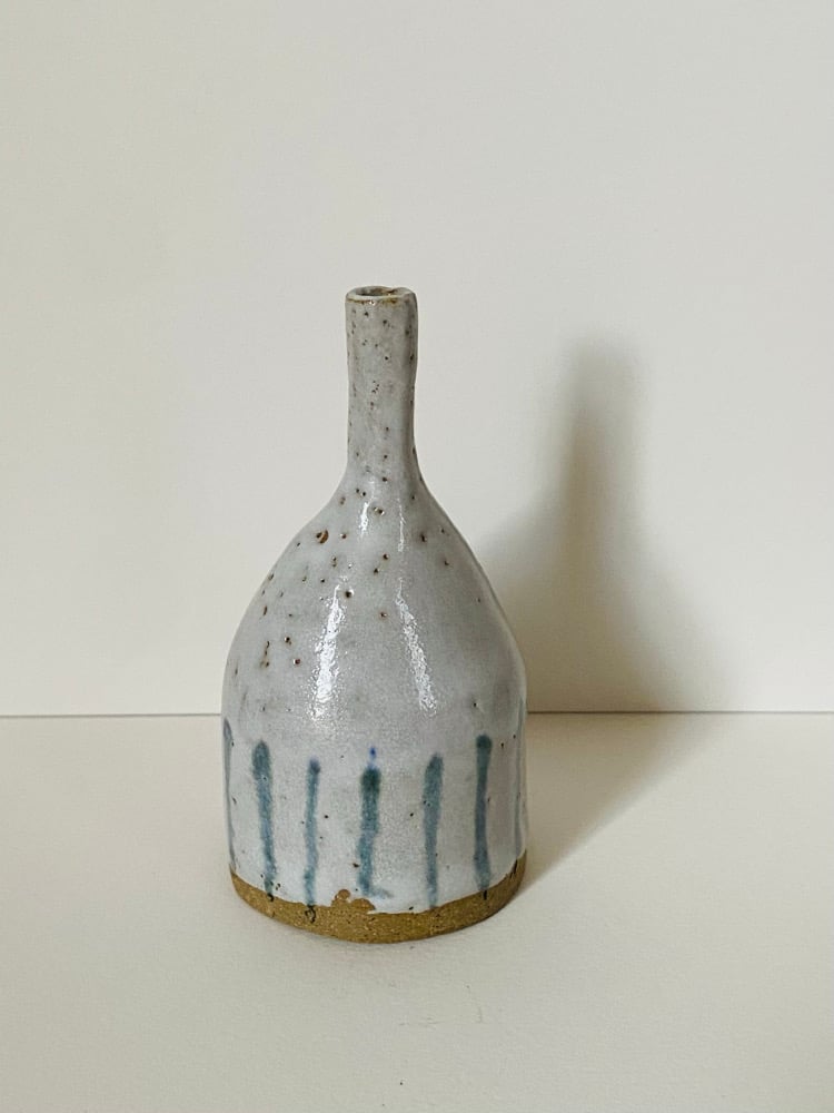 Minature Bottle (off white/green )