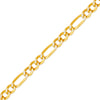 14K 6.2mm Hollow Figaro 3-1 WP Chain