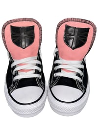 PINK LEATHER SHIELD CHUCKS