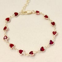 Image 1 of Red Heart Bracelet