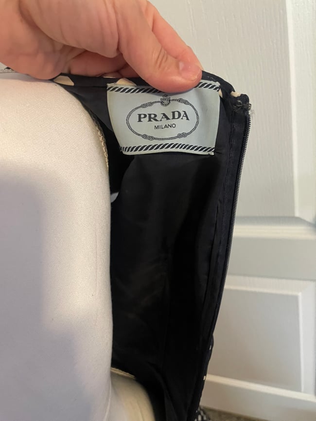 Vintage Prada Fit & Flare Dress - Size 38 (Made in Italy)