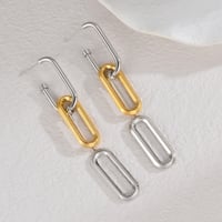 Image 1 of Dual Link Drop Earrings