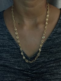 14K Gold laminated GG Chain Necklace Women