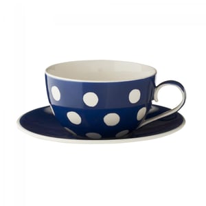 Image of Handpainted Dotty Cup & Saucer