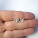Image of Silver Heart Leaf Earrings
