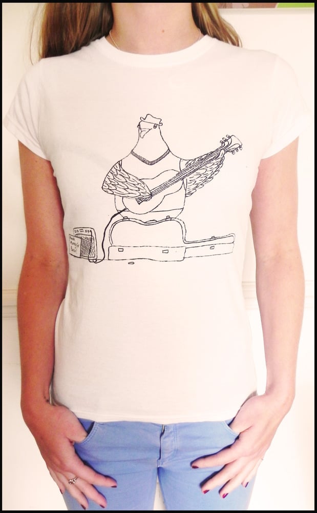 Image of Women's Busking Pigeon T-shirt