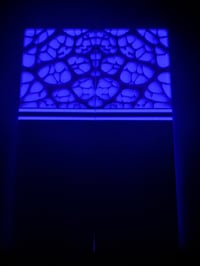 Image 5 of @Kaoticartworks Resin & White Glass Micarta GLOW Segmented Knife Scales