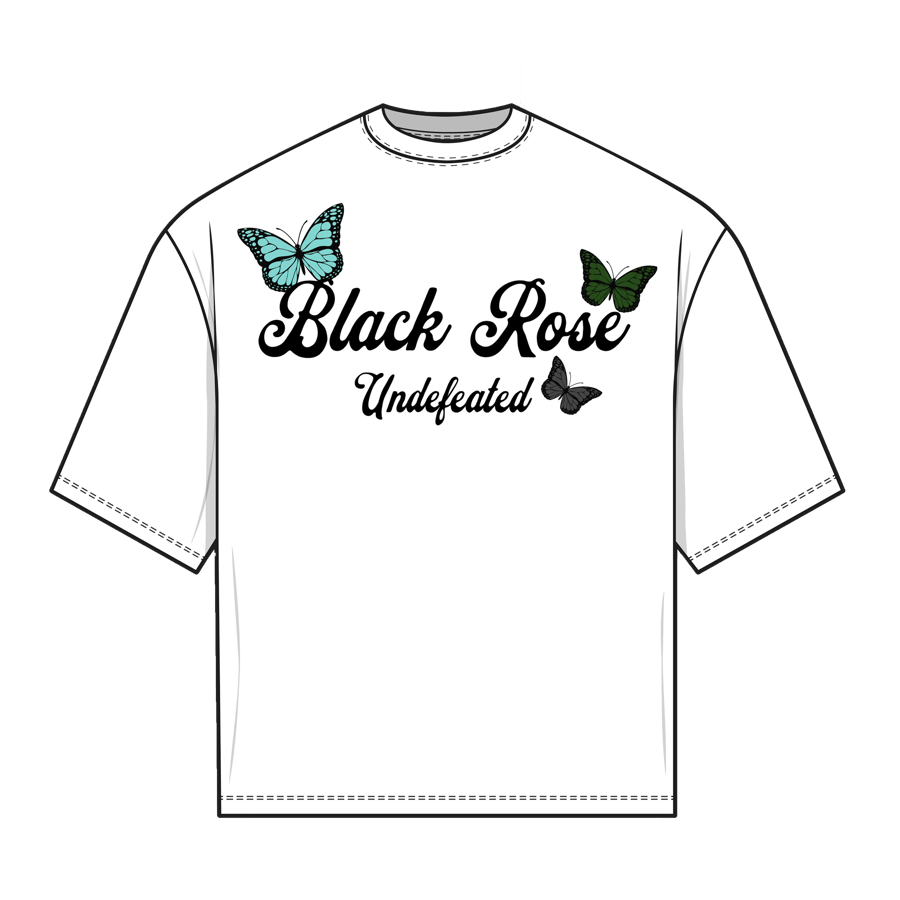 Image of Butterfly roses tee (white)