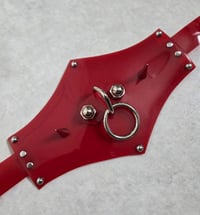Image 2 of Shield Waist Belt PVC Red
