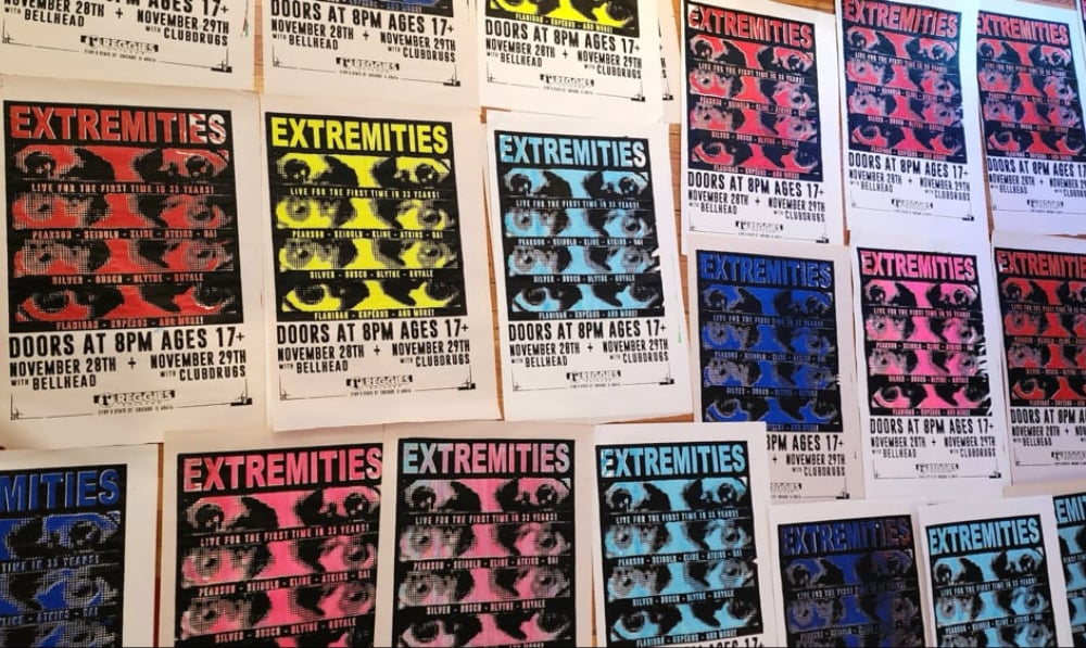 Image of Extremities Newsprint Proof - Advance Posters