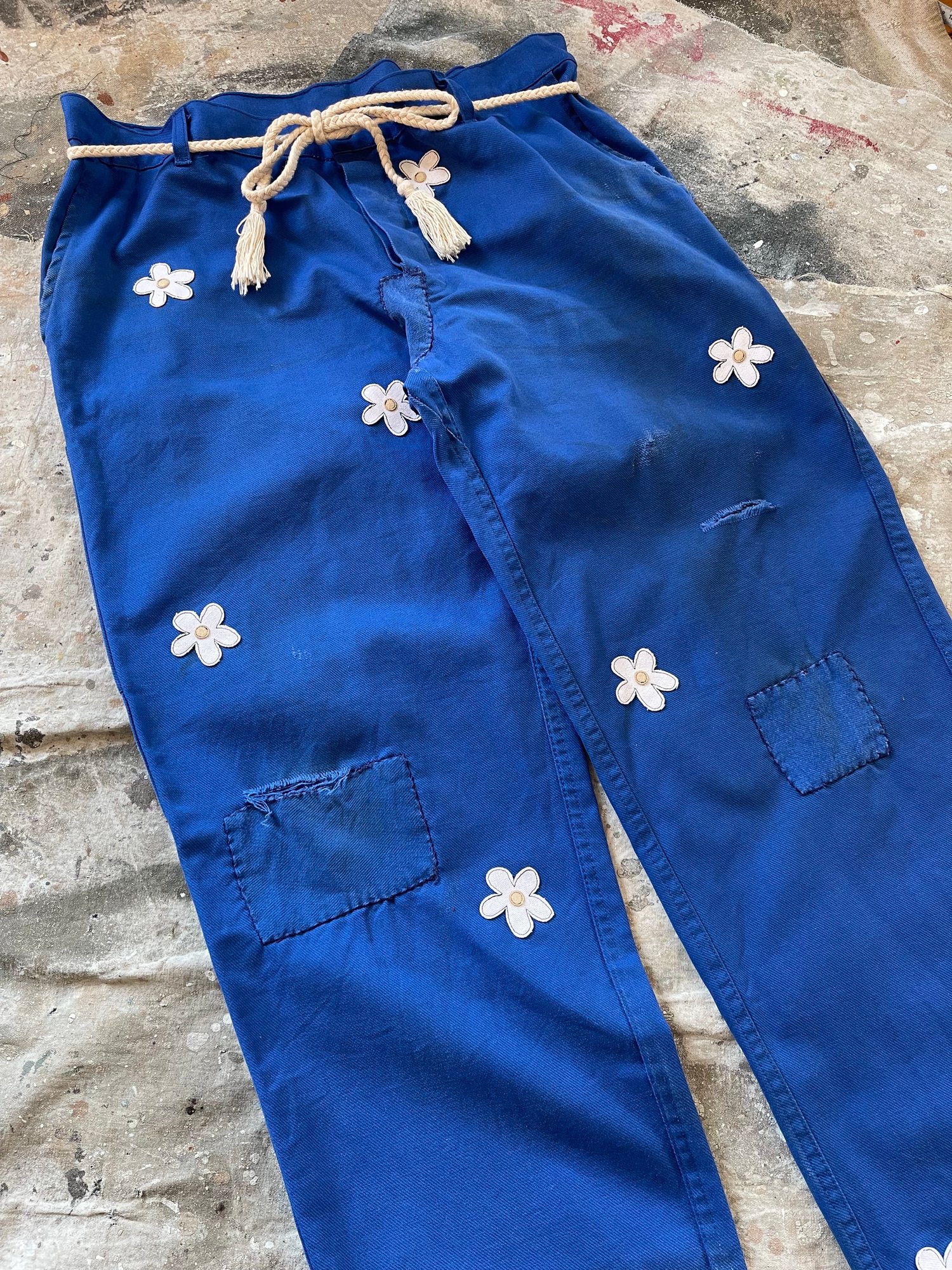 Image of Patchwork French chore pant