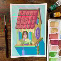 "Cuckoo Clock House" Original Painting