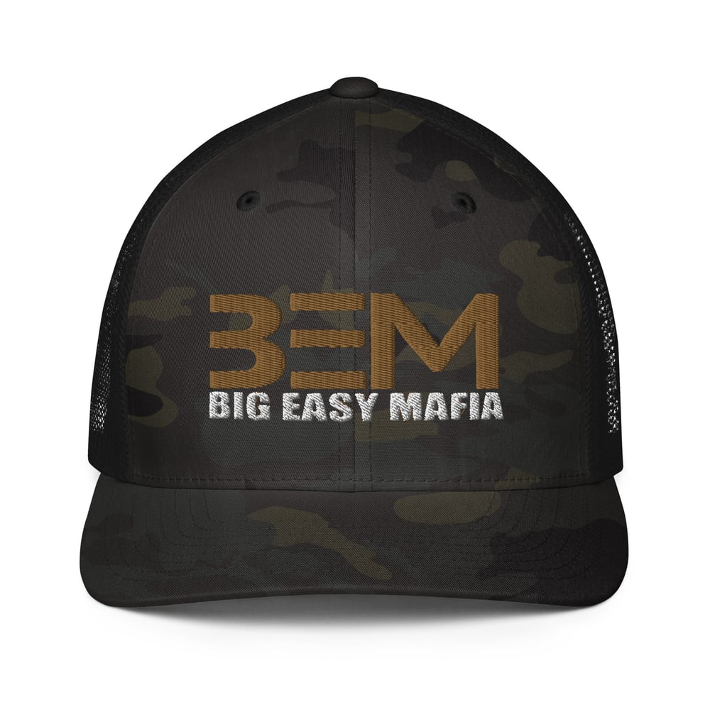 Image of Big Easy Mafia “official logo” Closed-back trucker cap