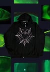 Black Heart Web Zip Up 