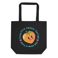 Image 2 of SIDTHEVISUALKID ELECTRIC PEACH Tote Bag
