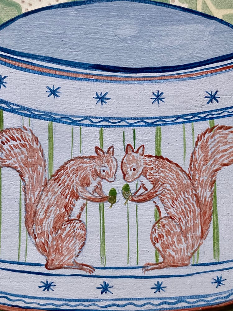Image of Squirrel cup cutout