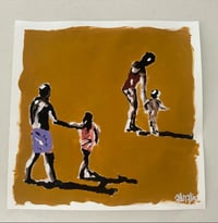 Image 2 of Hold My Hand hand painted Paper Print 