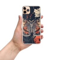 Image 2 of Grunge Goth Style Cottagecore Moth Clear Case for iPhone®