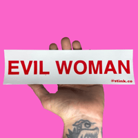 Evil Woman Bumper Sticker